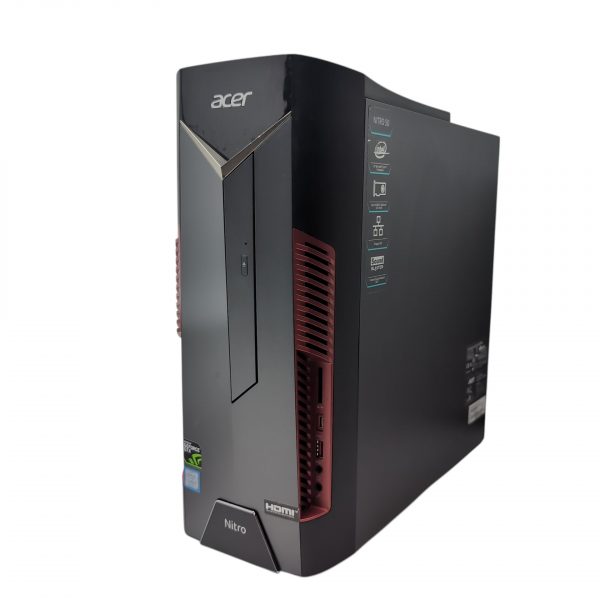 Acer Nitro N50-600 Pelitietokone/i5-8400 (6-ydin)/8GB DDR4/512GB SSD/GTX 1050TI/W11 Home/WiFi/A - Image 2
