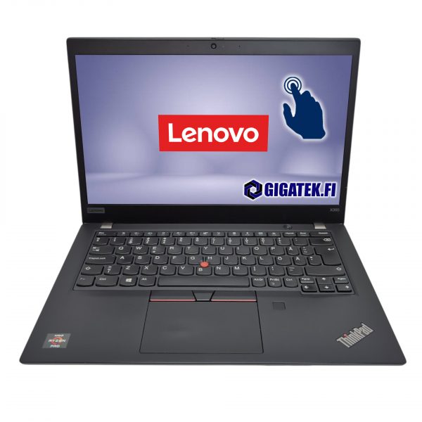 Lenovo ThinkPad X395/Ryzen 3 Pro 3300U/8 GB DDR4/256GB SSD/13.3" FHD-IPS Kosketusnäyttö/W11 Pro/A2