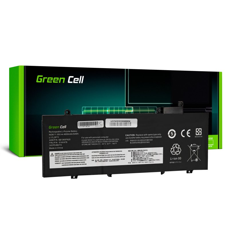 Green Cell - akku L17L3P71 L17M3P71 L17M3P72 Lenovo ThinkPad T480s (LE174)