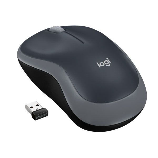 Logitech M185 langaton optinen USB-hiiri (harmaa)