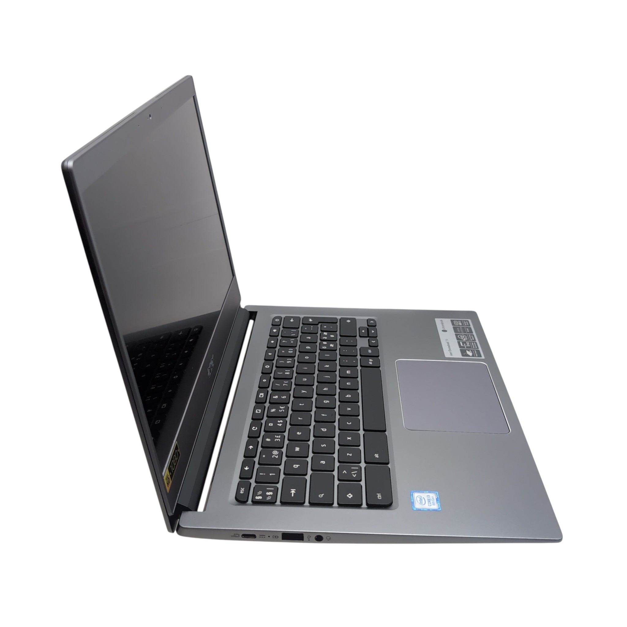 Acer Chromebook 714-1WT/i3-8130U/8GB DDR4/64GB SSD/14” FHD-IPS-Kosketusnäyttö/ChromeOS/A1/Takuu 24kk