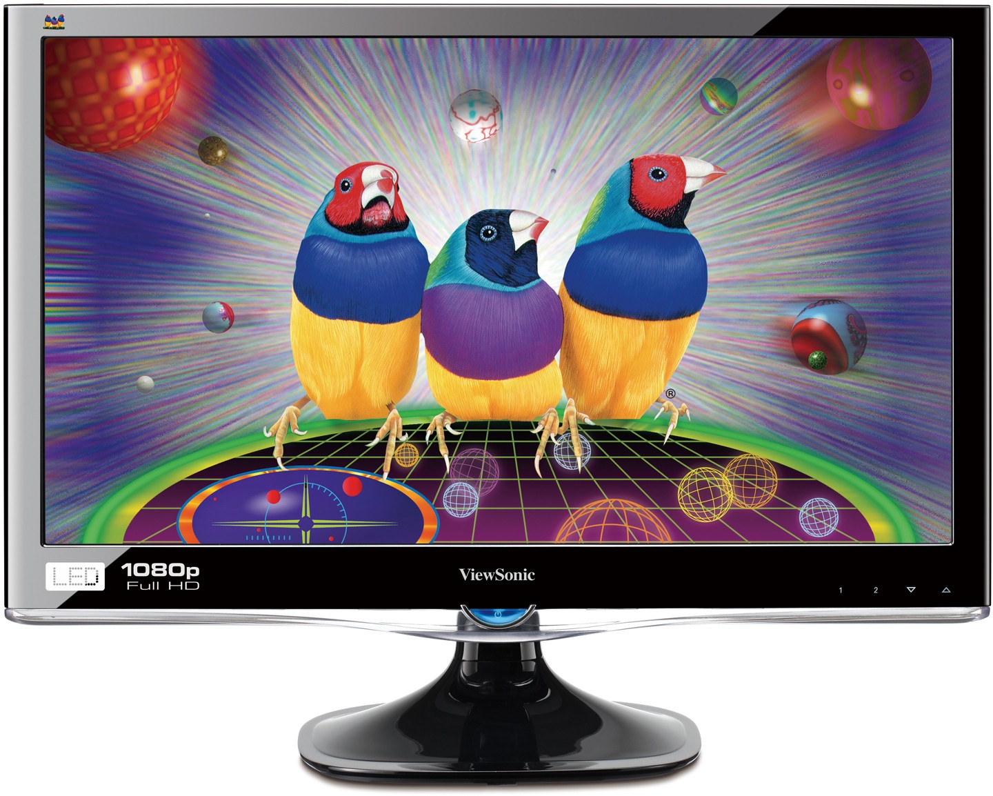 ViewSonic VX2450WMH 24" näyttö (musta) -  FHD (1920x1080p) - TN-paneeli